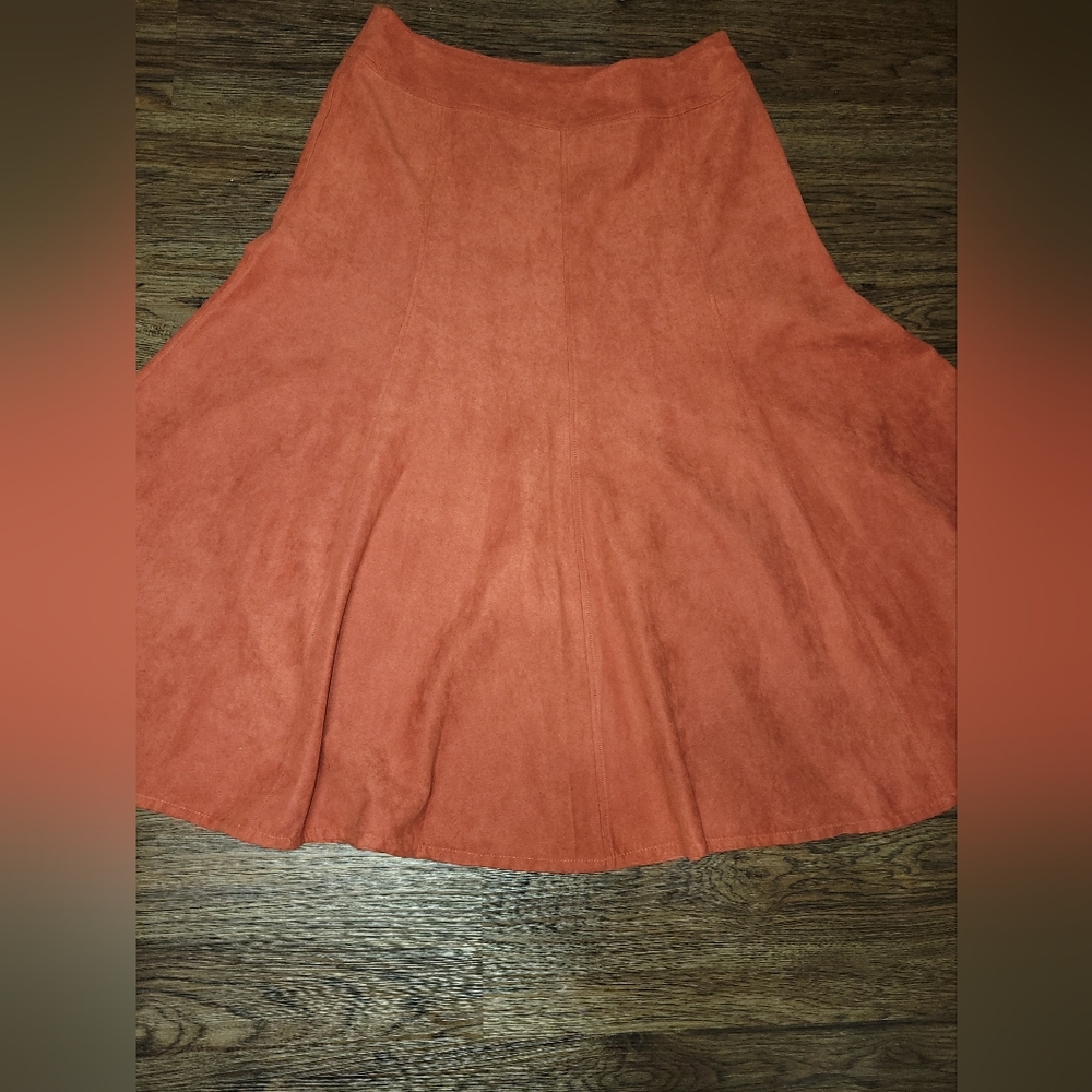 Studio Works  Brunt Orange A-Line Skirt